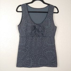 Patagonia Grey Pattern Workout Tank Top Size L